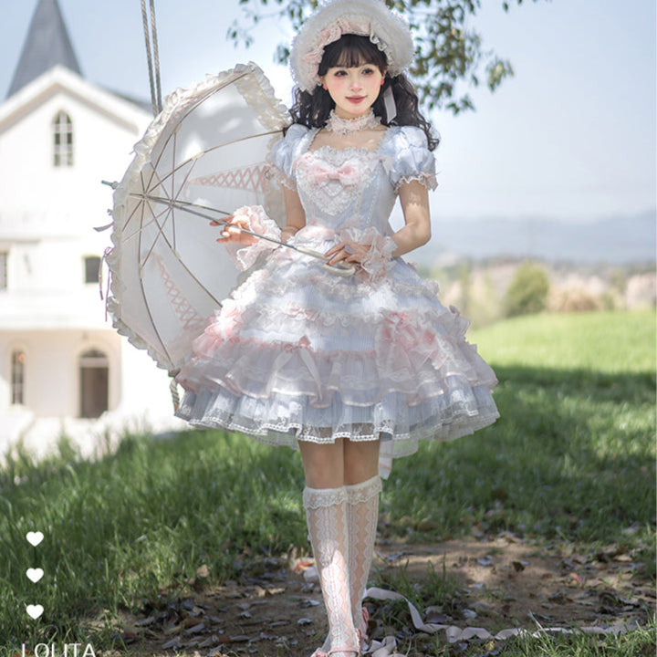 【受注予約5/14まで】Striped Maiden ハートのワンピース