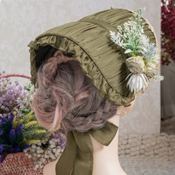 Only available with simultaneous purchase [Orders accepted until 5/5] Porcelain Flower Garden Flat Hat