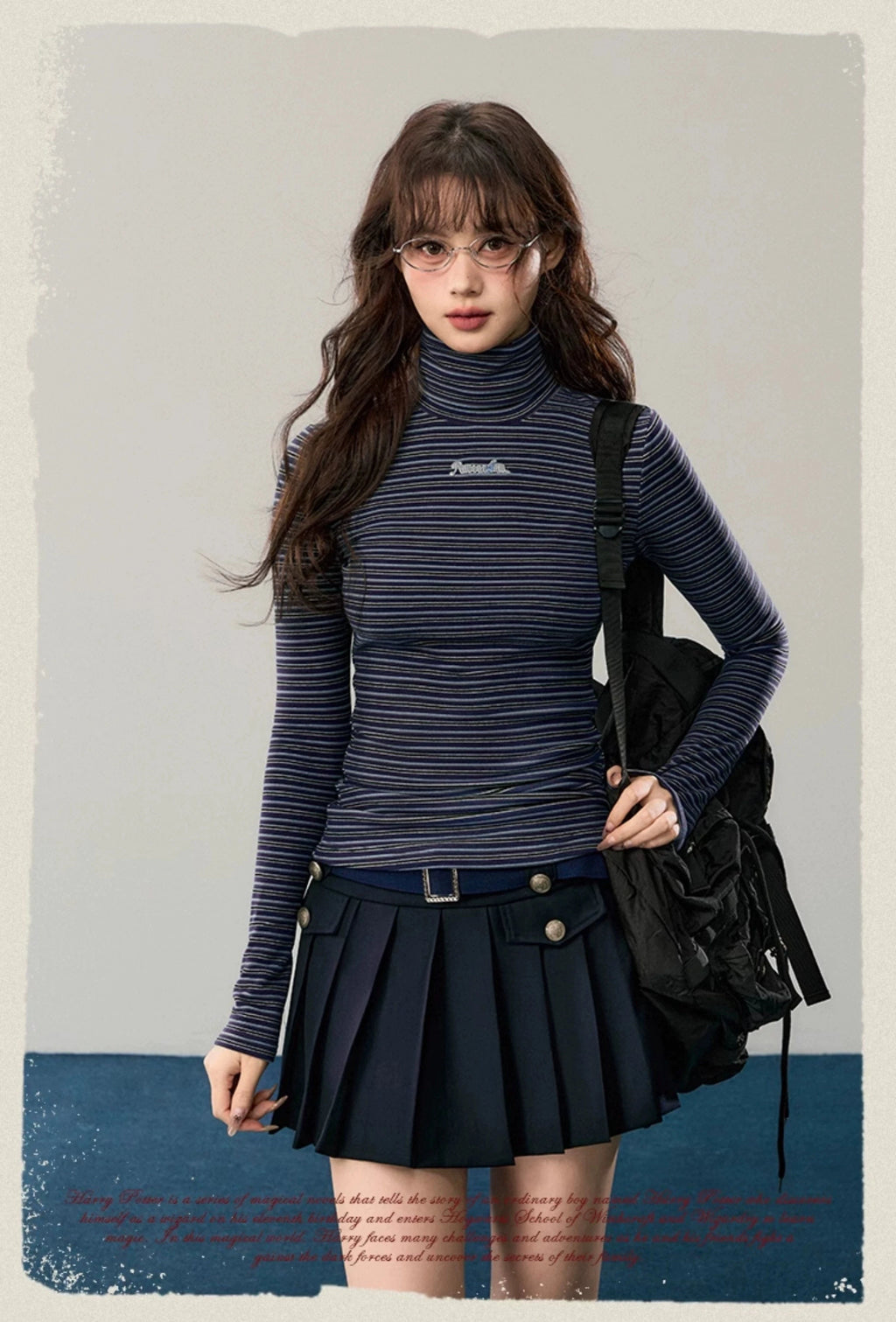 [Pre-order] Hogwarts School of Witchcraft and Wizardry Turtleneck Striped Knit