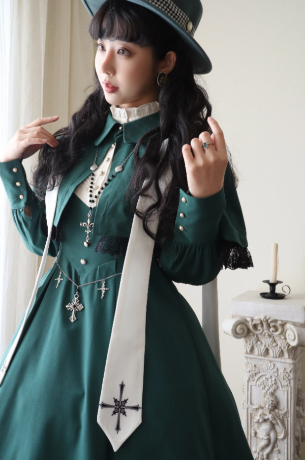 Sing in the Morning and Pray at Night One-piece and cloak set