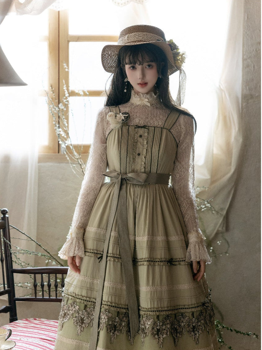 【受注予約3/19まで】Mucha's New Lily Manuscripts ジャンパースカート