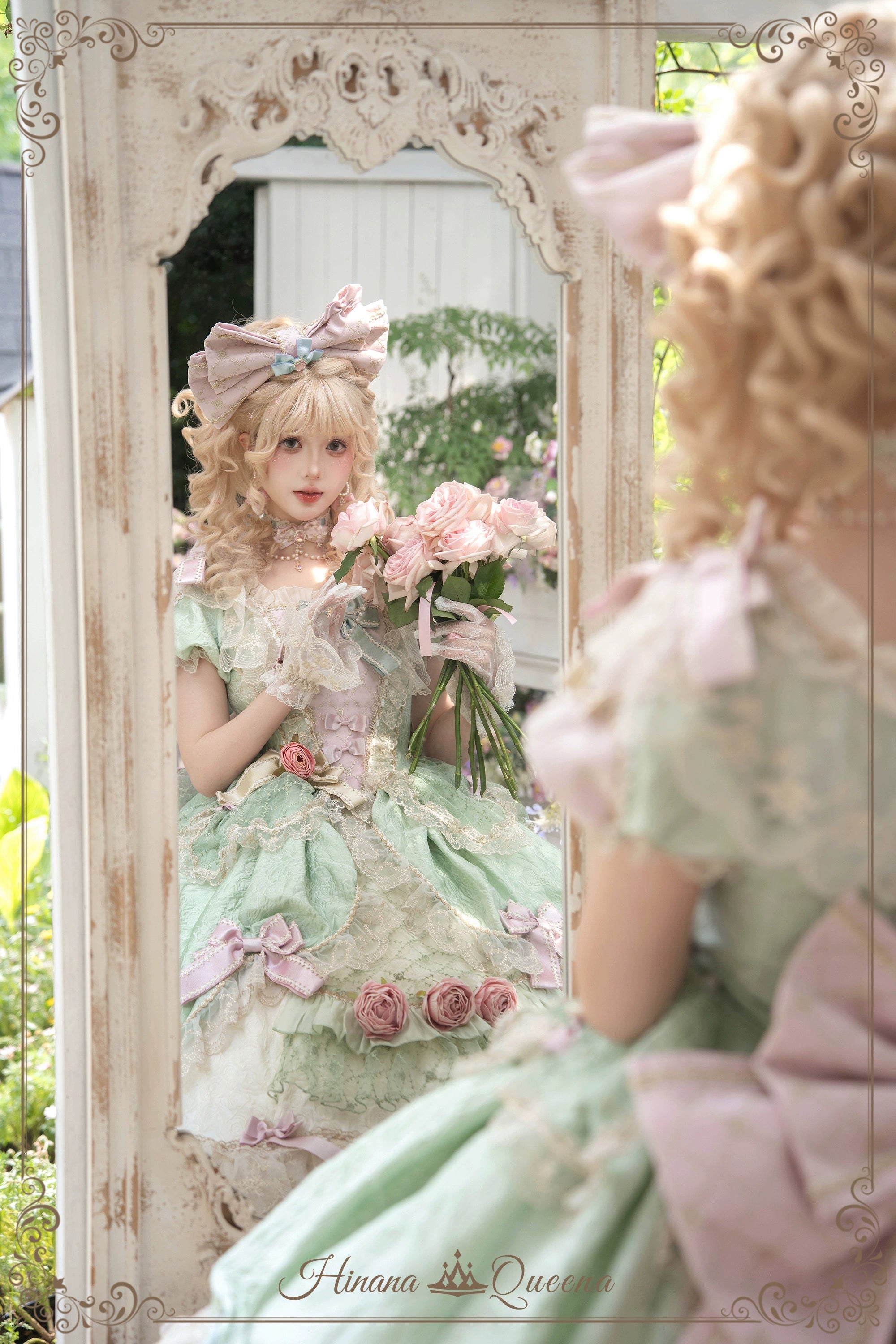 Mirror Snow White プリンセススイートドレス・パステルグリーン