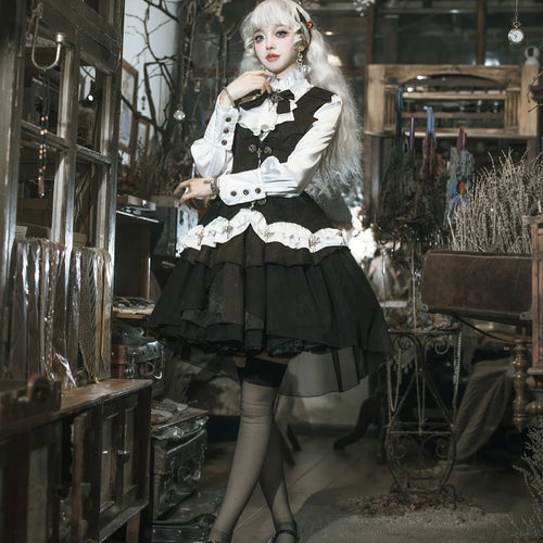 Bloodline Baron 蜘蛛の巣スカート3点セット