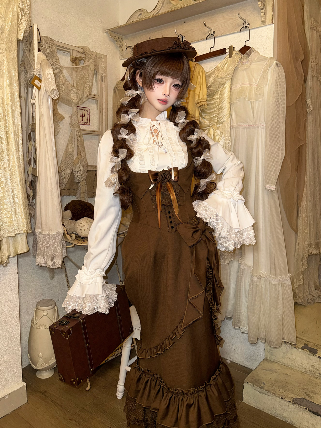 【受注予約11/4まで】Secret Lady マーメイドスカート＆ブラウスセット