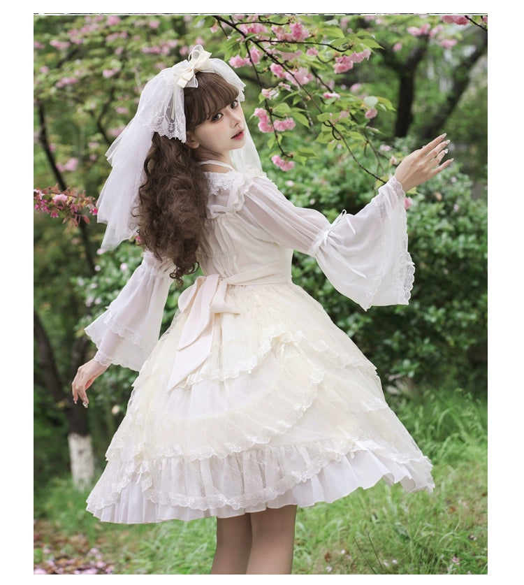June Bride フラワーレースジャンパースカート 全4色