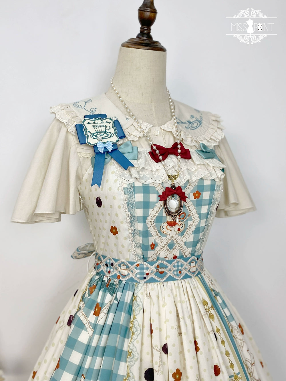 【予約販売】Picnic Tea Party ジャンパースカート