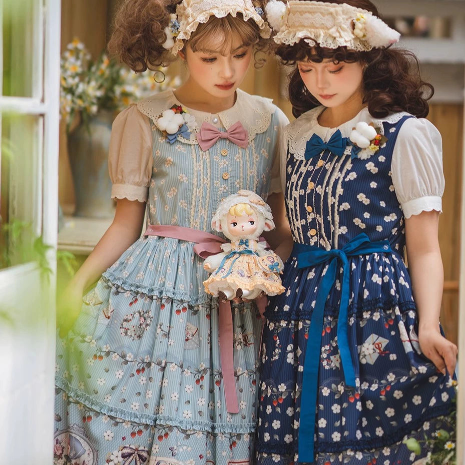 [Pre-orders available until 2/19] Sweetie Sheep Print Jumper Skirt