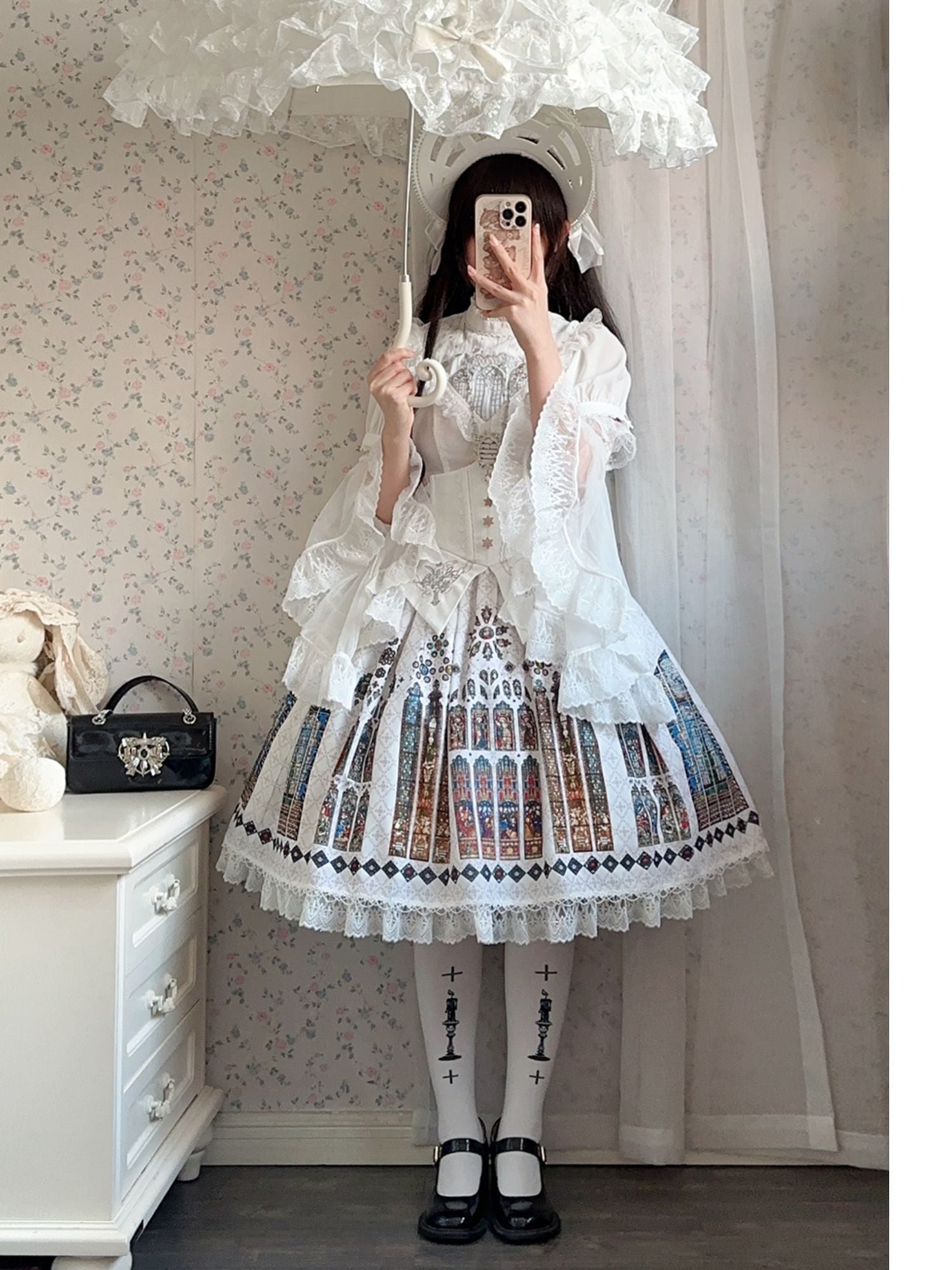 The Holy Cross コルセット一体型スカート