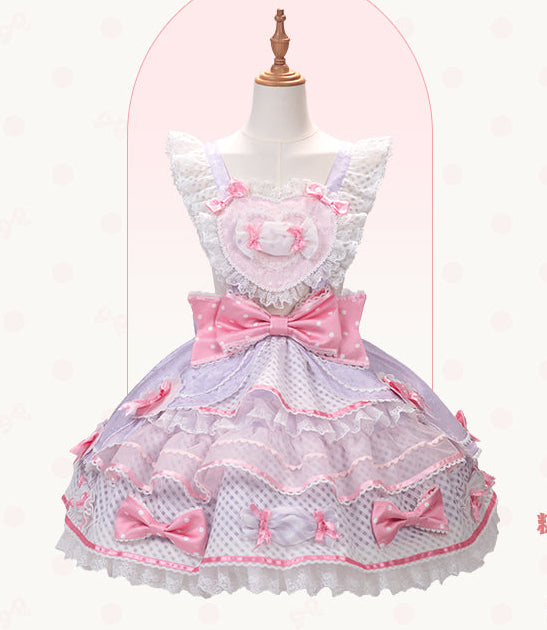 【受注予約12/8まで】Candy Doll サスペンダースカート