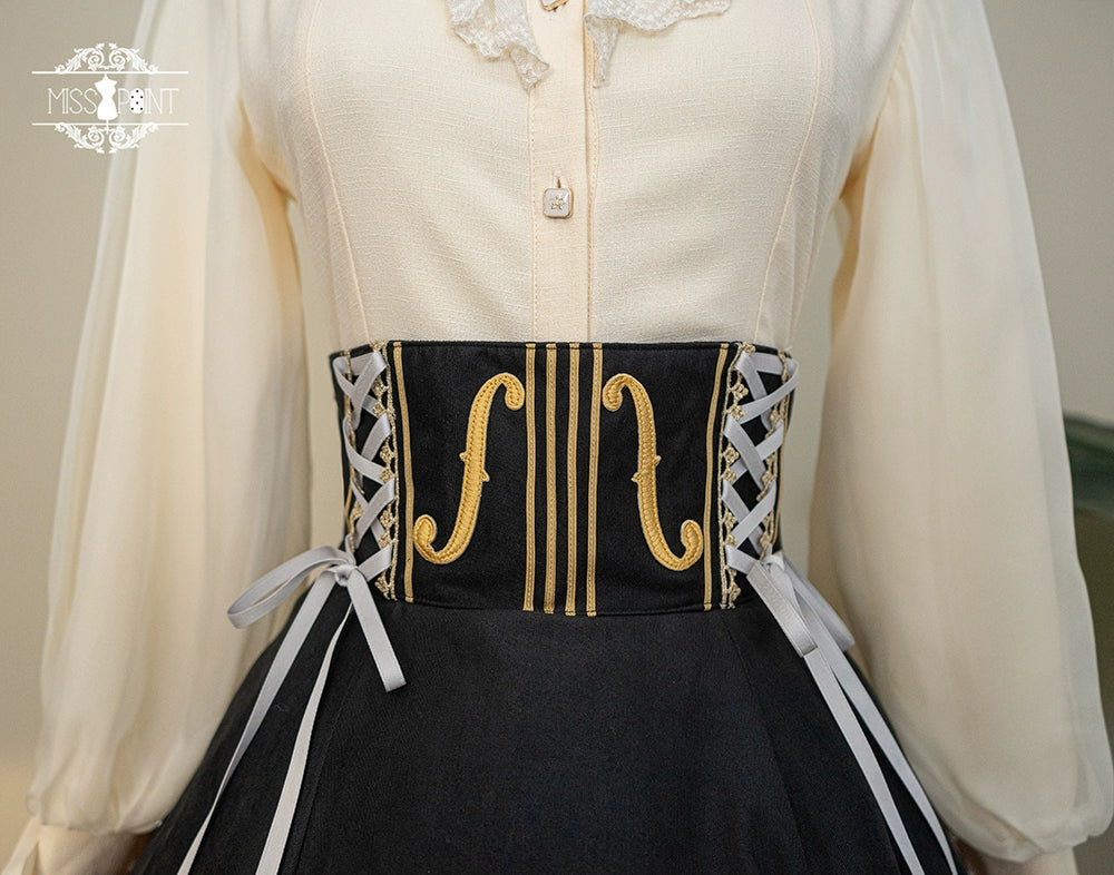 [Sale period has ended] Golden Movement Classical High Waist Skirt