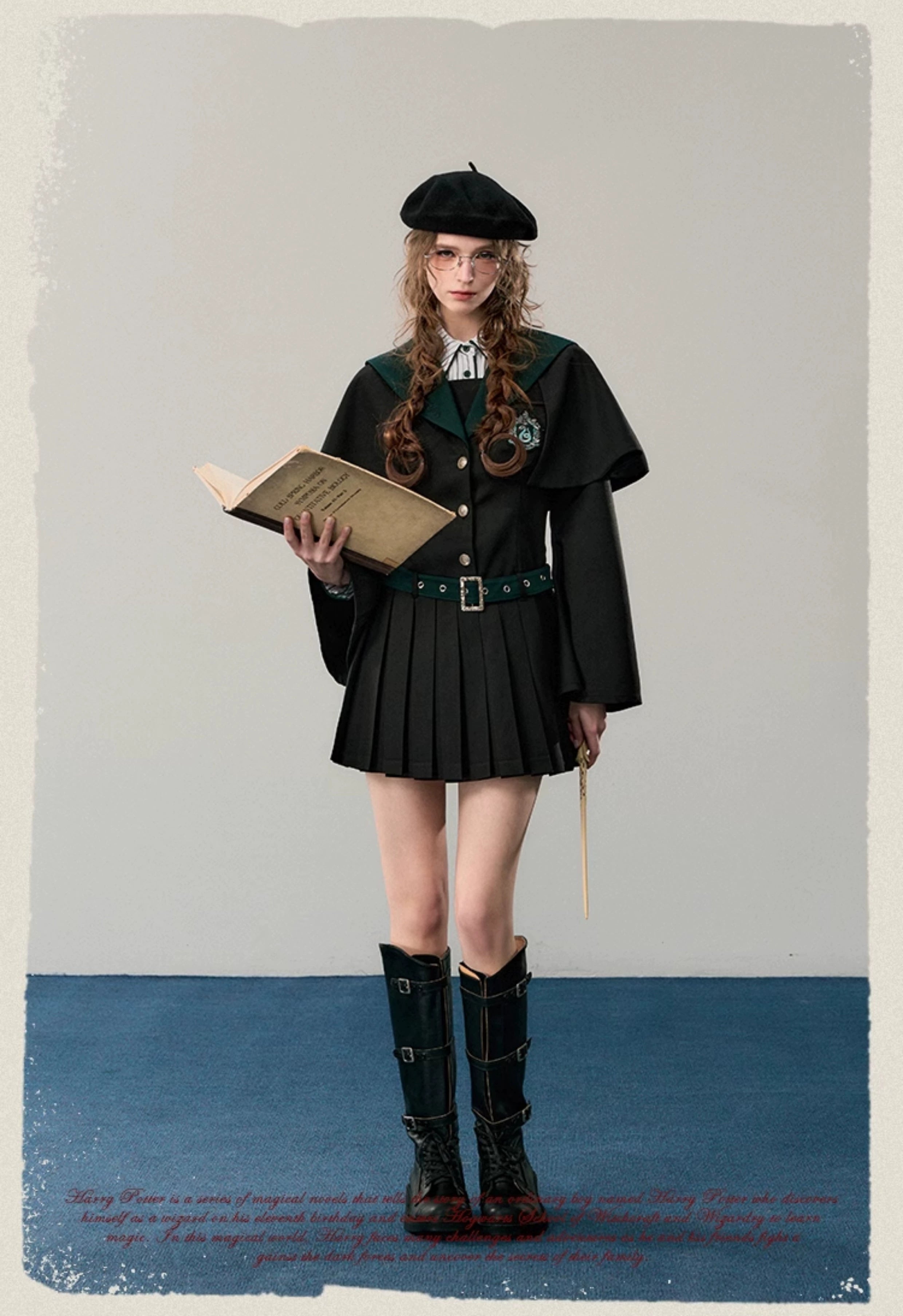 [Pre-order] Hogwarts School of Witchcraft and Wizardry Cape Design Mini Dress
