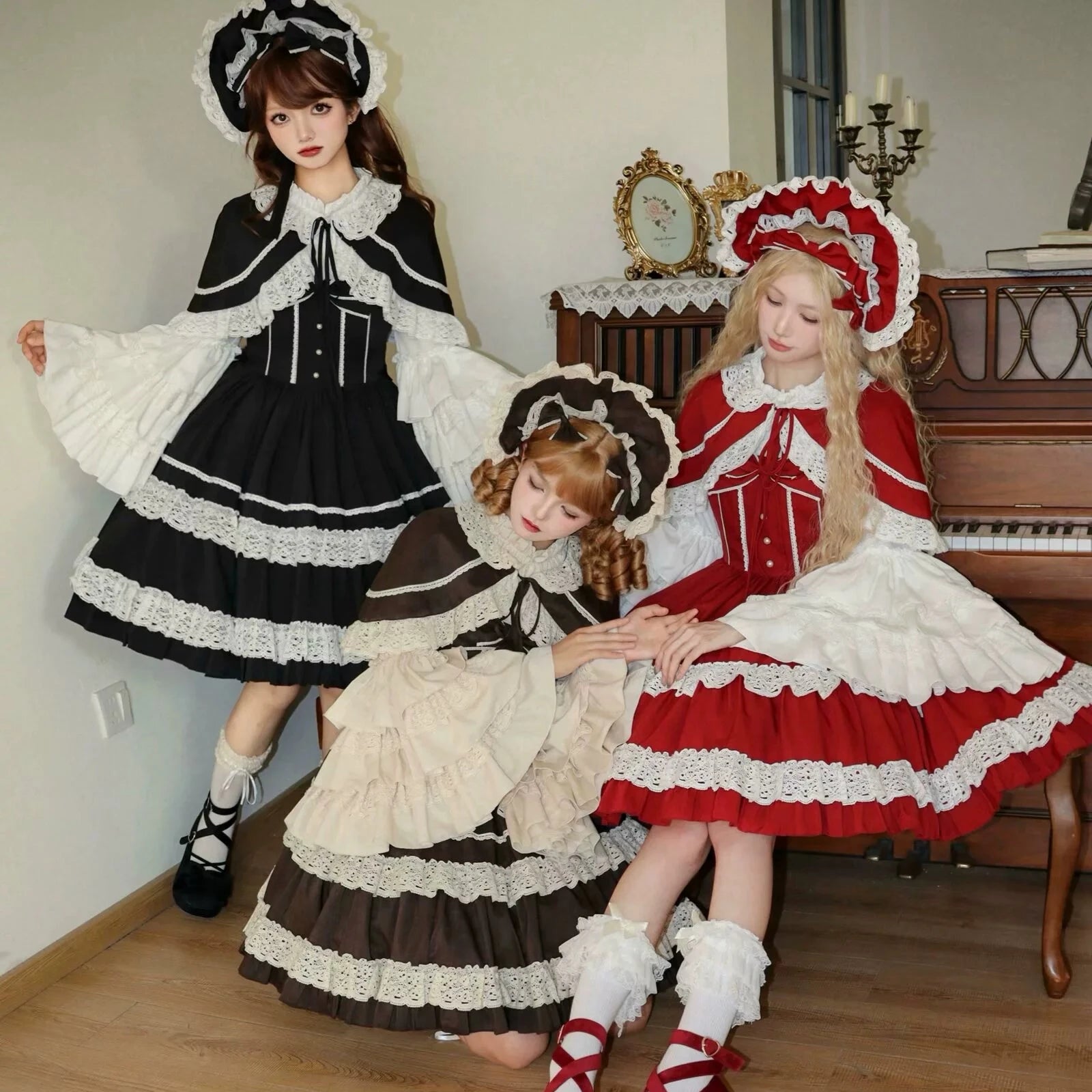 Caramel Doll レースのジャンパースカート