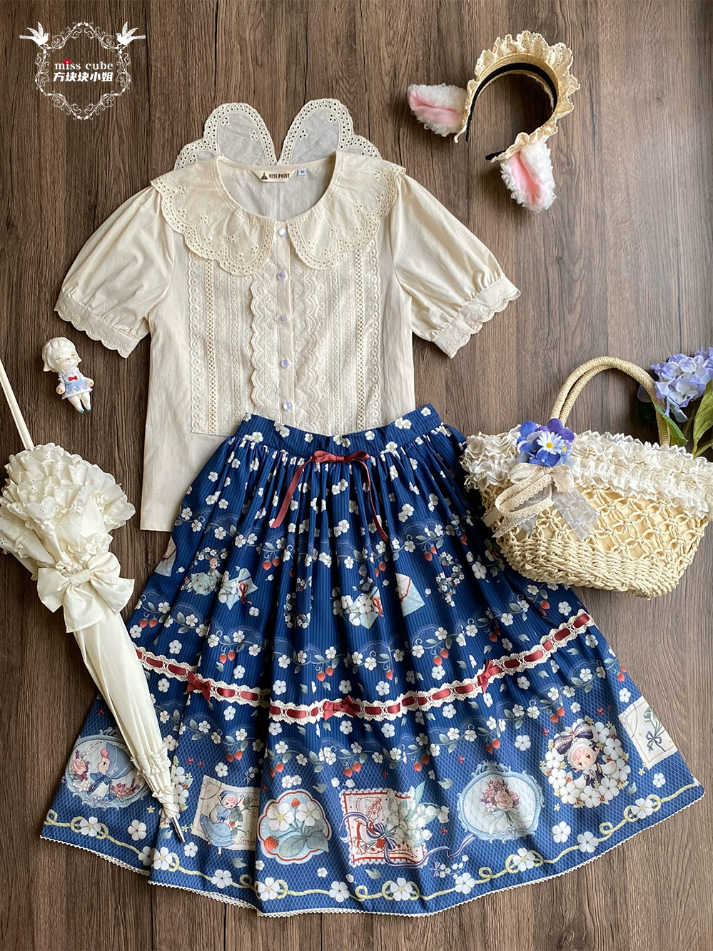 【予約販売】Sweetie Sheep プリントスカート
