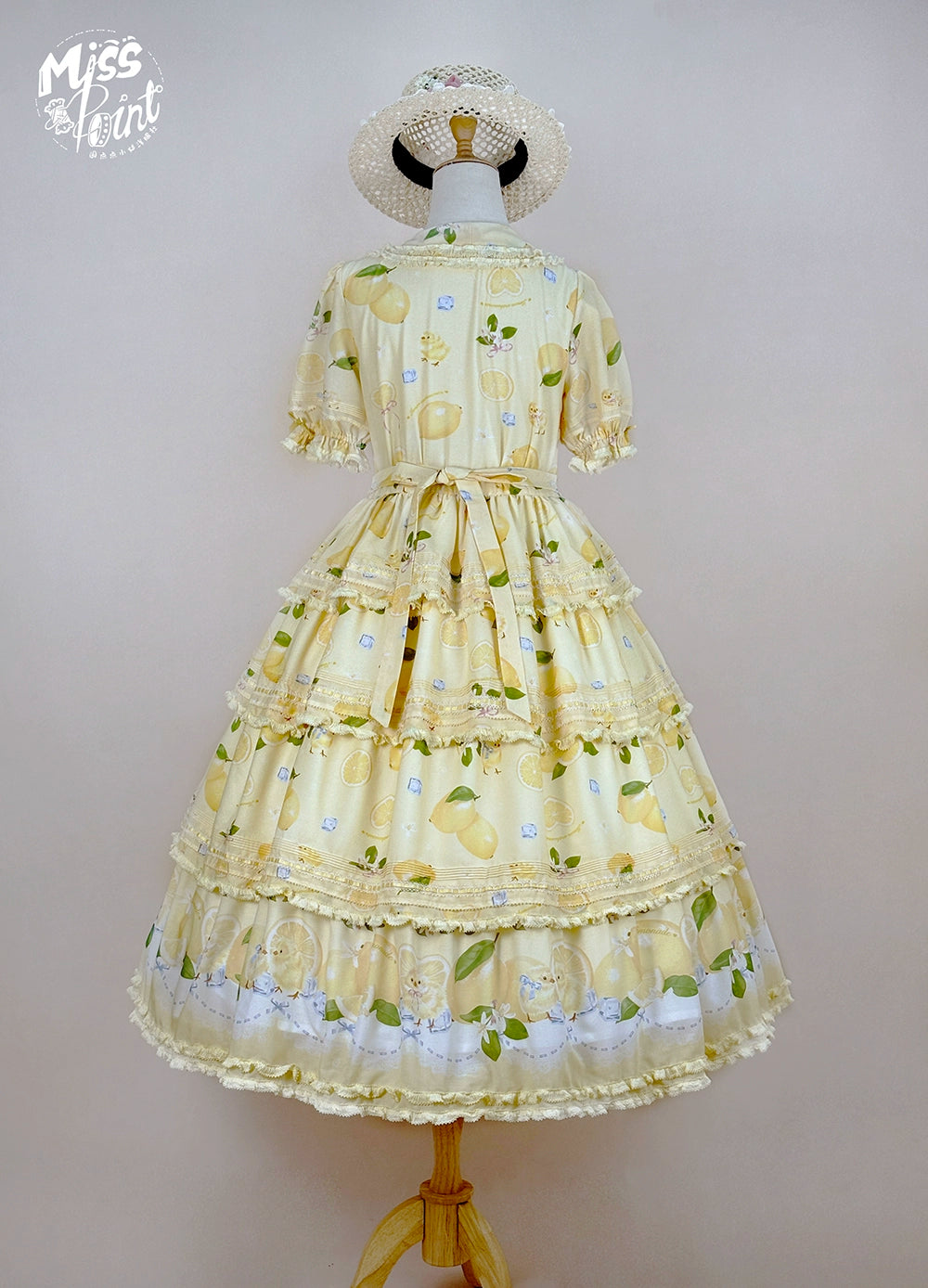 【予約販売】Lemon Sweetie プリント半袖ワンピース・ラグジュアリータイプ