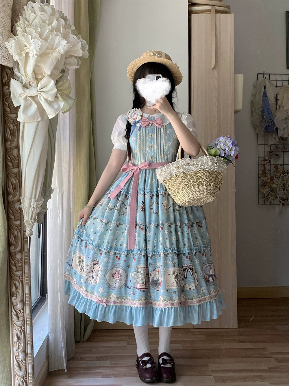 [Pre-orders available until 2/19] Sweetie Sheep Print Jumper Skirt