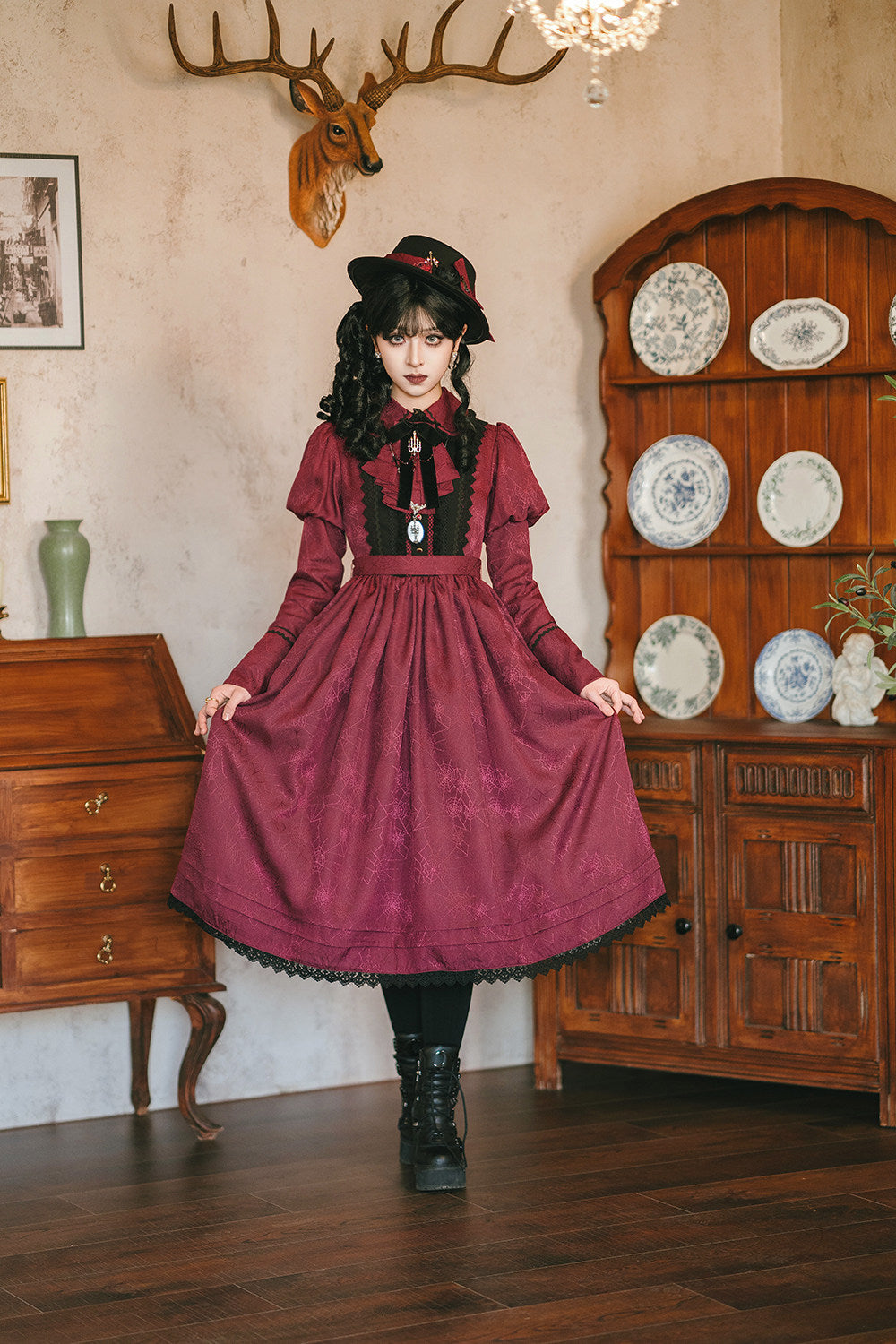 【受注予約1/18まで】Blood Night Lantern Master ジャガードワンピース