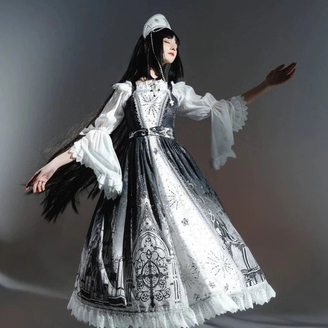 【販売期間終了】Sanctuary ゴスロリプリントジャンパースカート