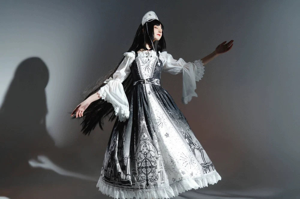 [Sale period ended] Sanctuary Goth Lolita Off Shoulder Princess Sleeve Blouse