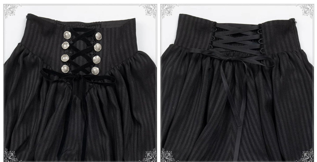 【予約販売】夜鴉 皇子系ゴシックブラウス＆パンツセット