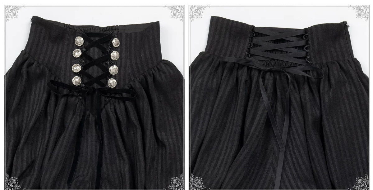 【予約販売】夜鴉 皇子系ゴシックブラウス＆パンツセット