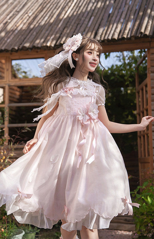 【受注予約1/15まで】春桜2.0 半袖シアーブラウス