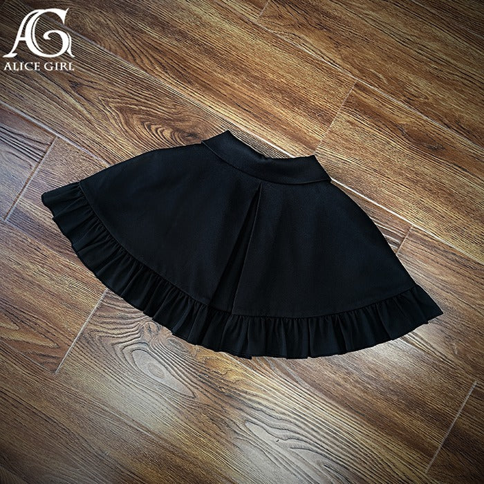 [Sale period ended] Little Black embroidered long dress and cape