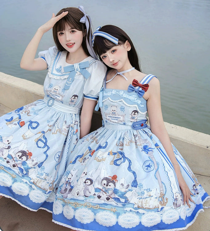 Penguin Navy マリンスタイルワンピース