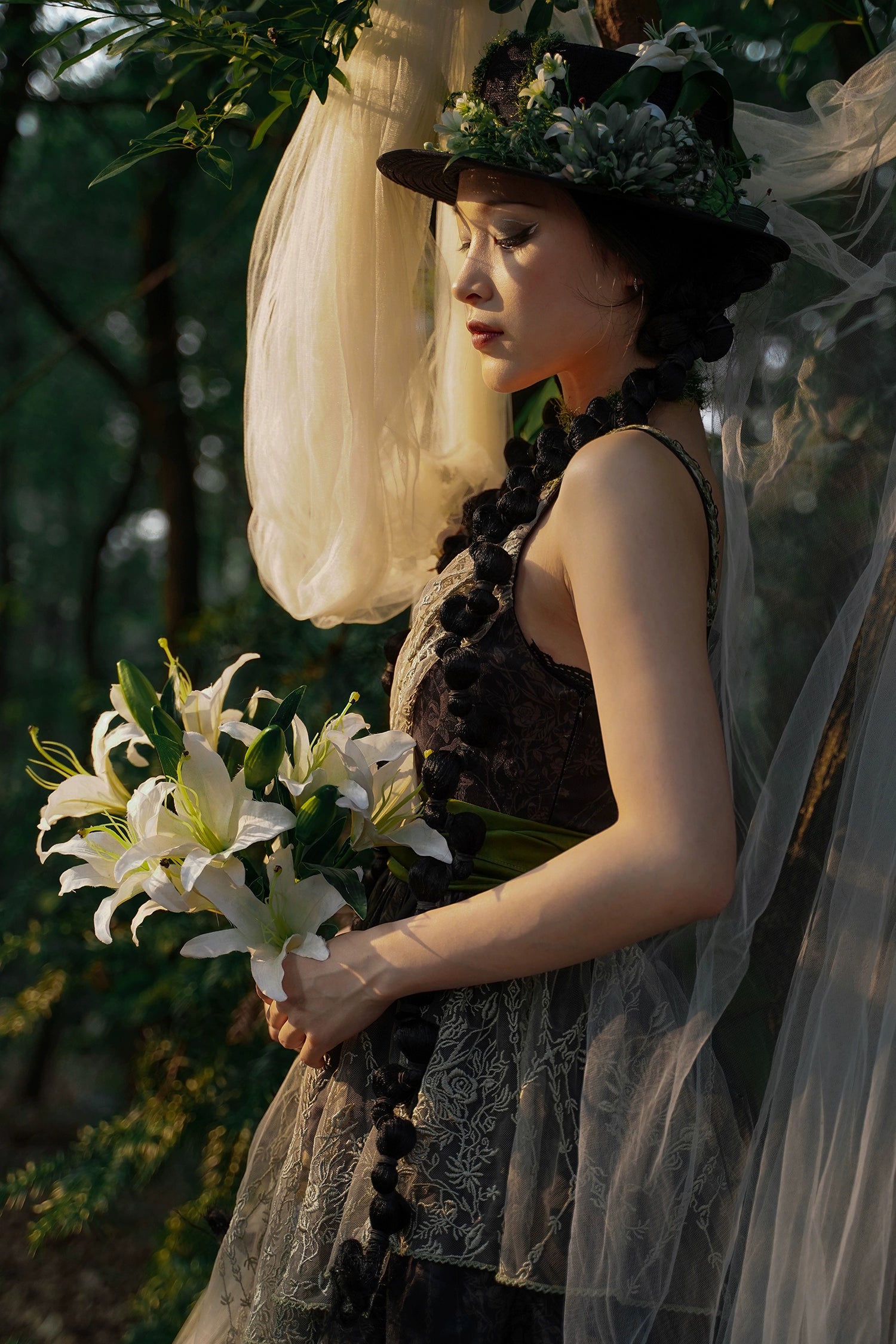 [Pre-orders available until 1/23] Anthea Garden jumper skirts in two styles, with floral prints