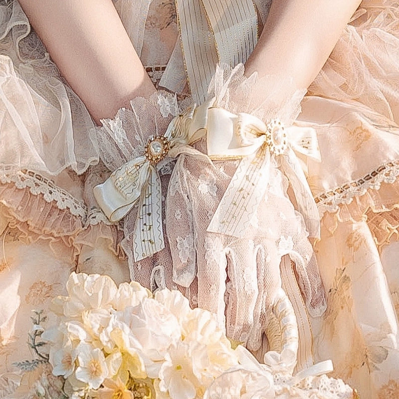 【同時購入のみ】Rose Letter プリンセス帽子・チョーカー・グローブ・カゴバッグ