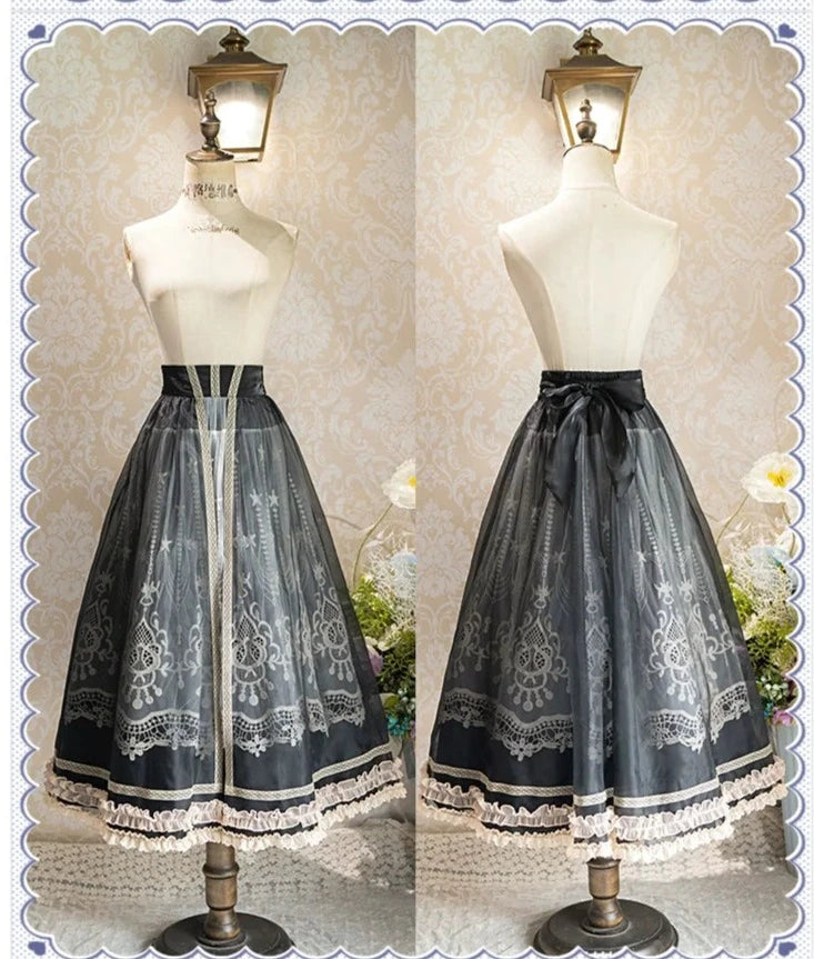 [Sale Period Ended] Sweet Pea Cream Lace Layered Skirt