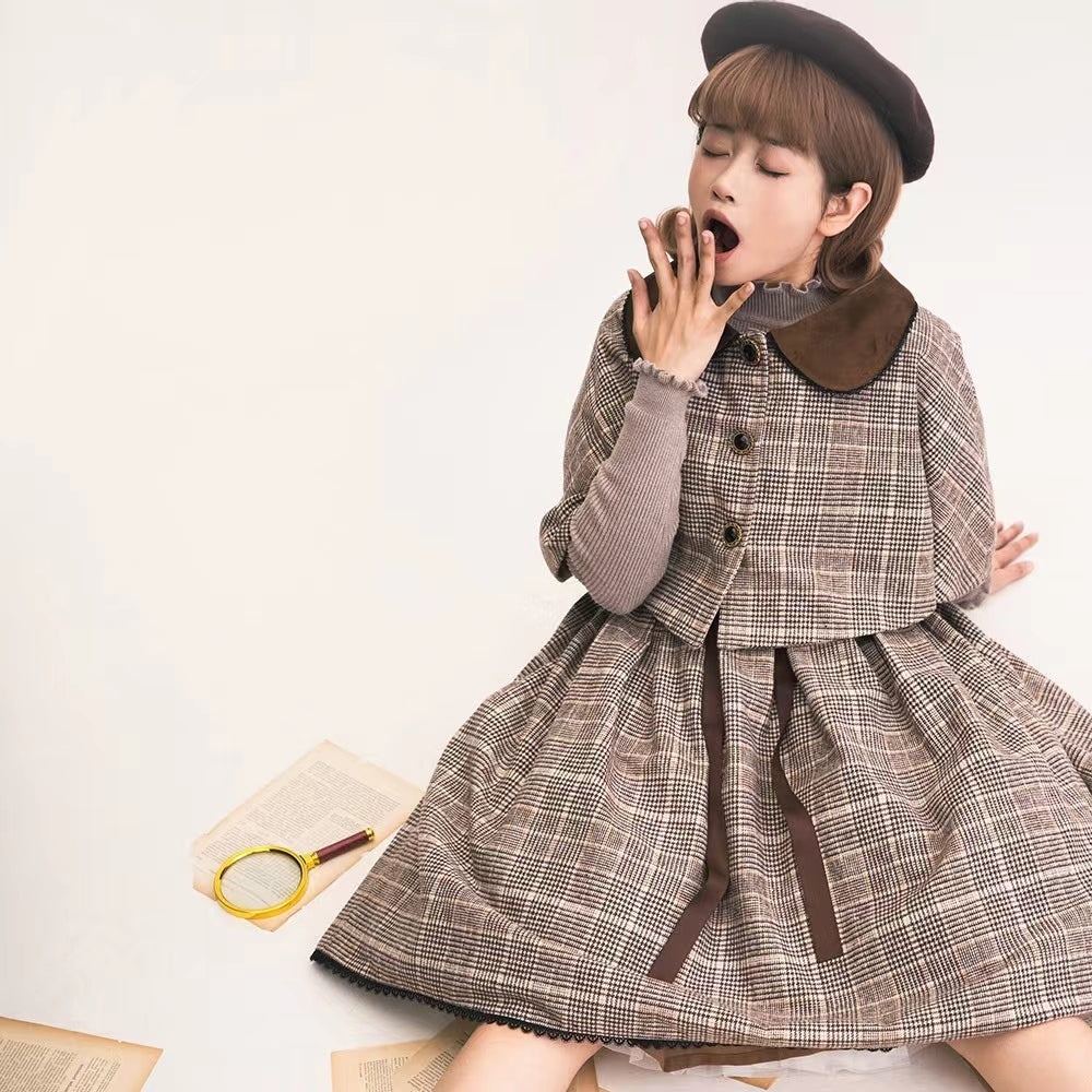 【予約販売】Earl Gray チェックのマント