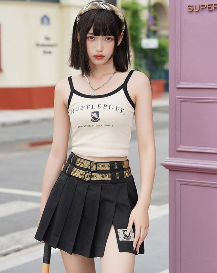 [Pre-order] Hogwarts School of Witchcraft and Wizardry Print Belt Miniskirt