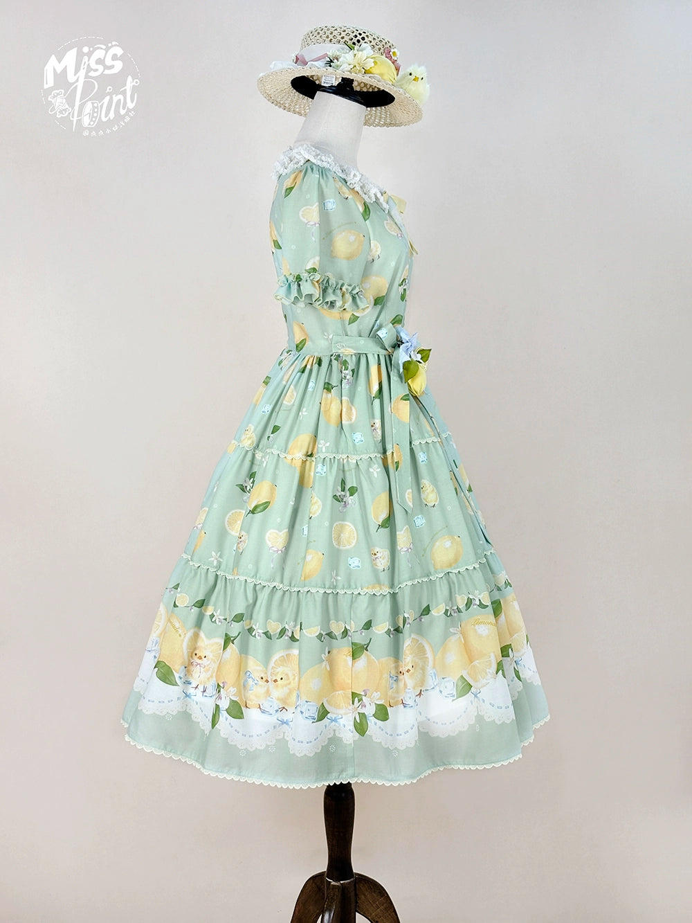 【予約販売】Lemon Sweetie プリント半袖ワンピース・デイリータイプ