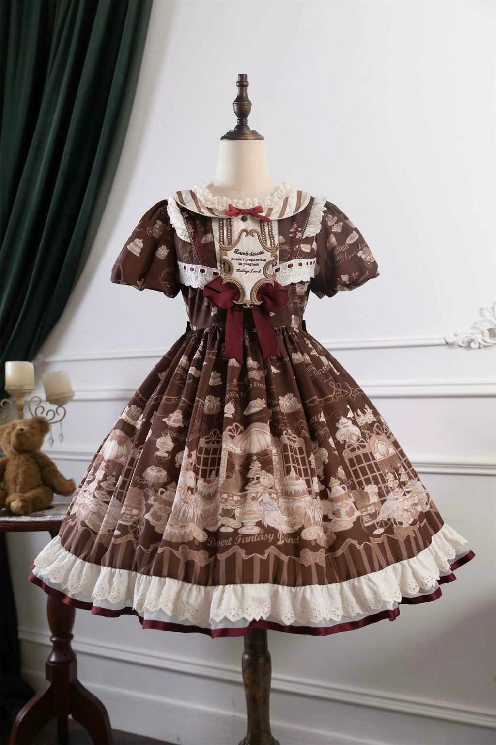 Antique Dessert Room 半袖ワンピース