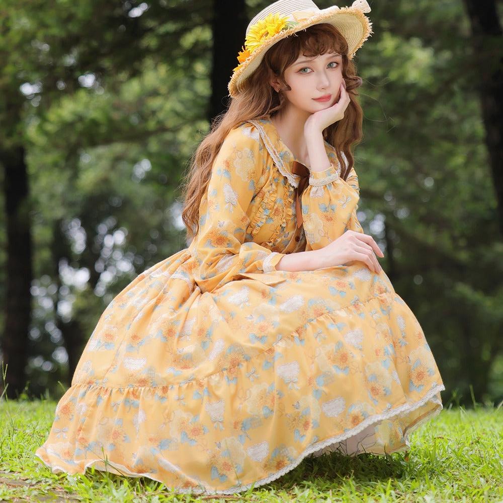 【予約販売】Gardening Sunflower デイリーワンピース