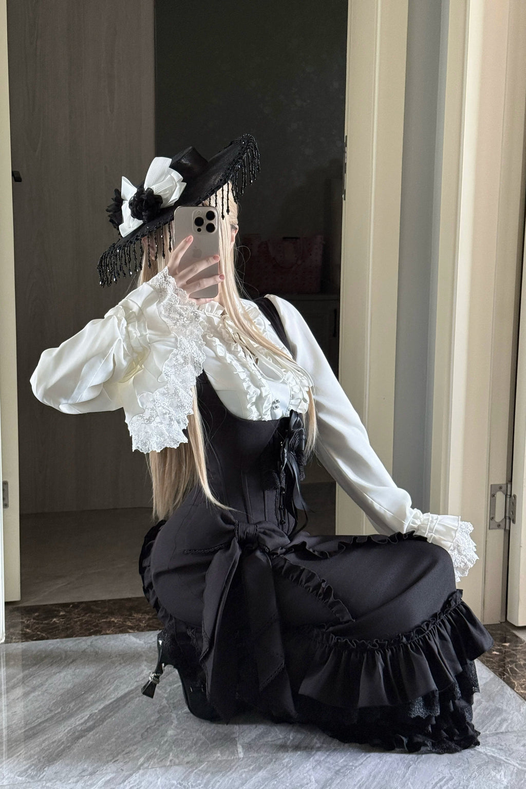 【受注予約11/4まで】Secret Lady マーメイドスカート＆ブラウスセット
