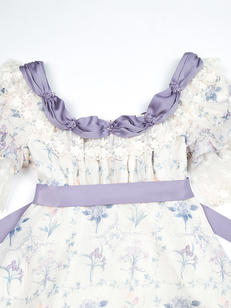 【予約販売】Iris Bouquet ハイウエストワンピースセット