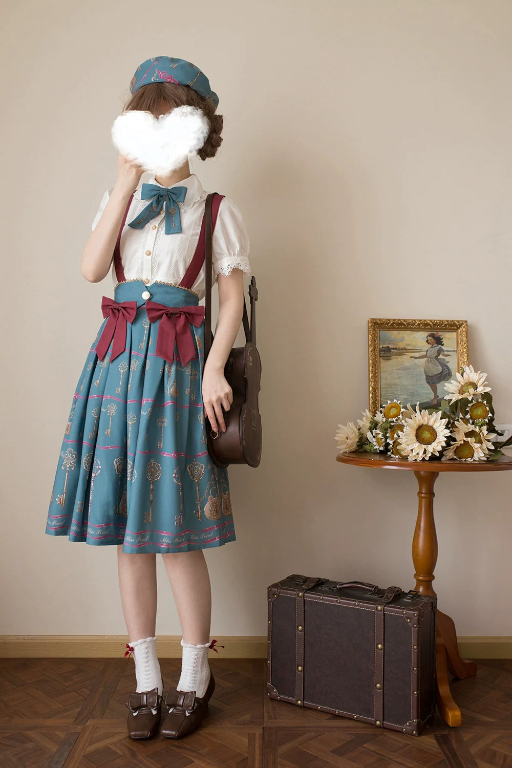 Secret Key Antique 2way Suspender Skirt