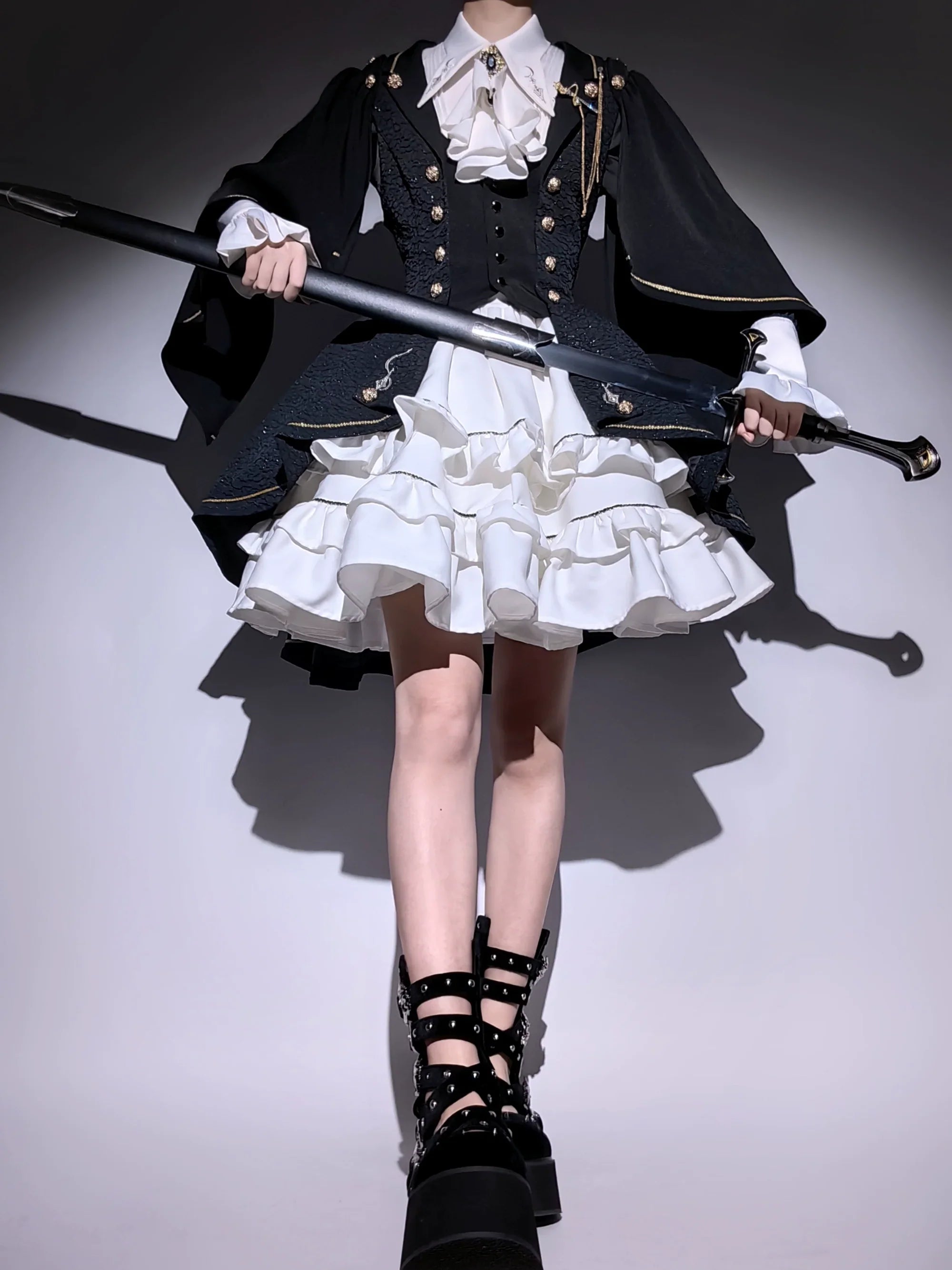 堕月法則 ティアードミニスカート