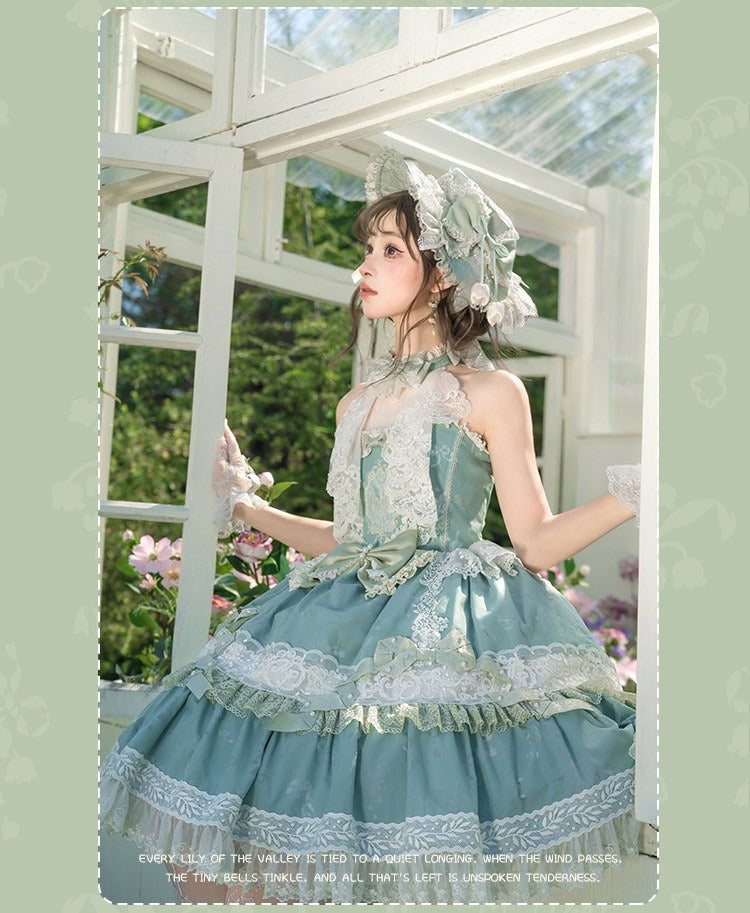 【受注予約7/1まで】最愛の鈴蘭 ホルターネックジャンパースカート
