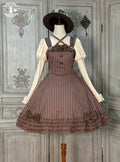 [Pre-orders available until 12/4] Classic Chocolat Stripe Jumper Skirt - Short Length