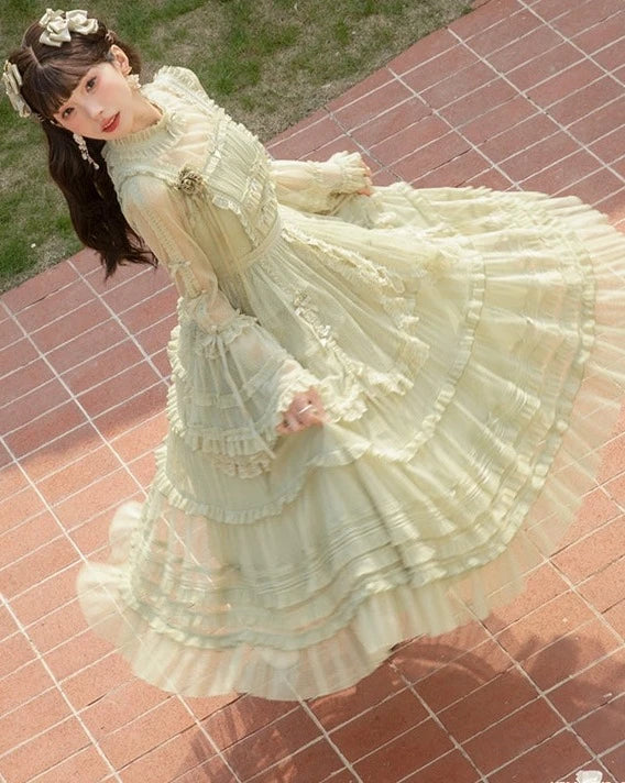 [Resale/Pre-orders available until 2/12] Fragrant Grass Frill Sheer Blouse