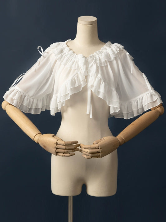 Chiffon half-sleeve bolero