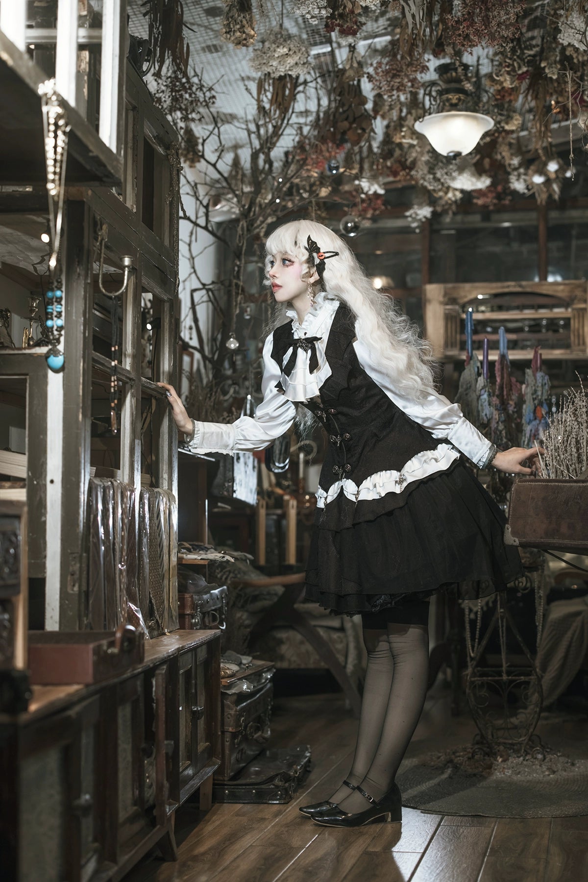 Bloodline Baron 蜘蛛の巣スカート3点セット