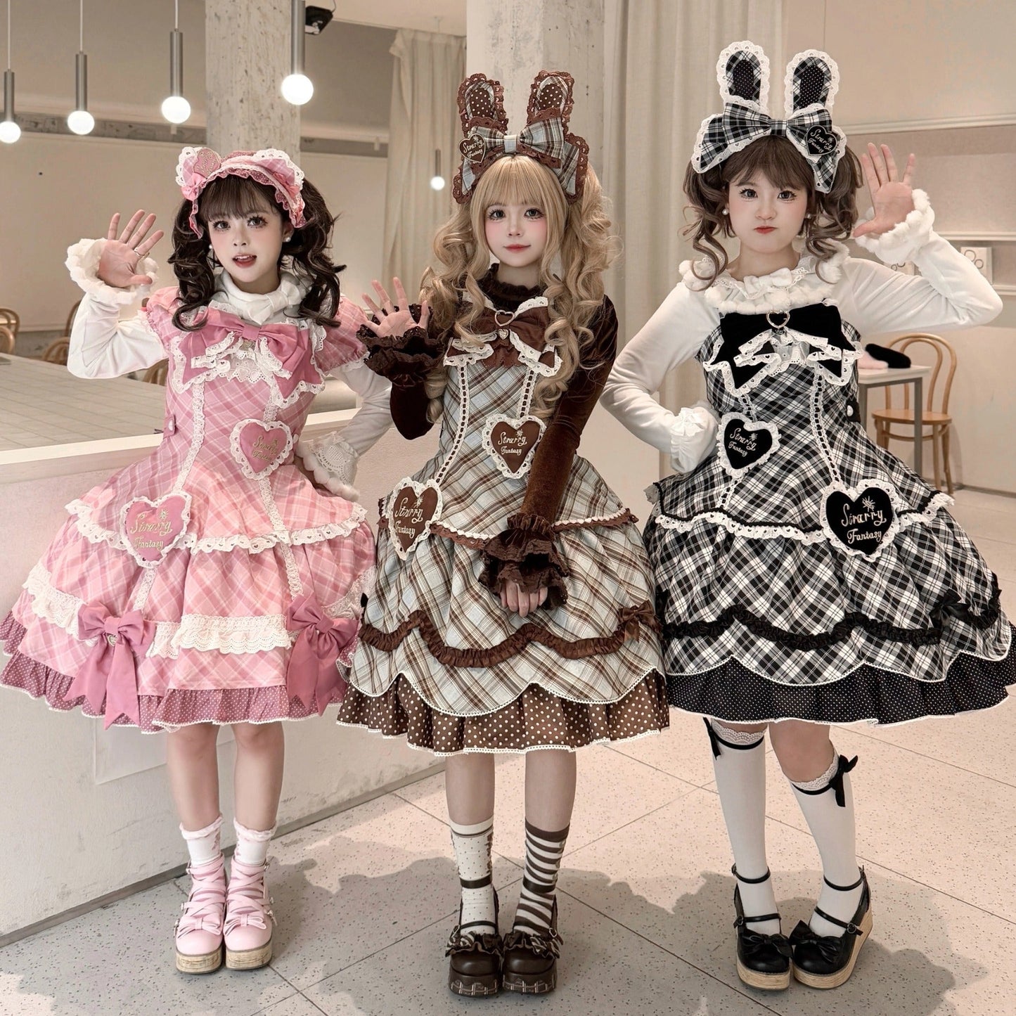 【受注予約11/13まで】Velvet Sweetie Heart ジャンパースカート・ブラック