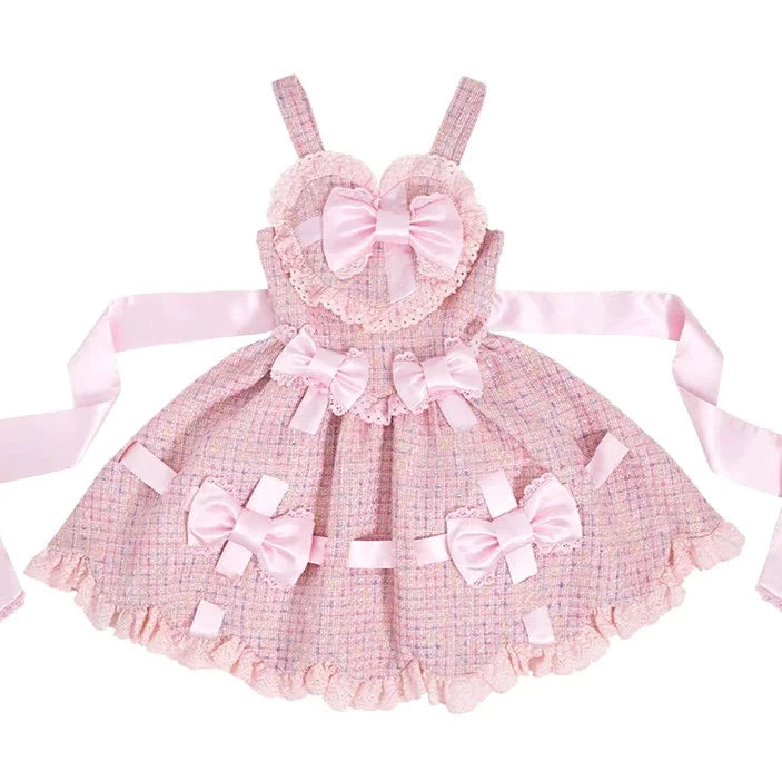 Ribbon Gift Box ミニ丈ジャンパースカート