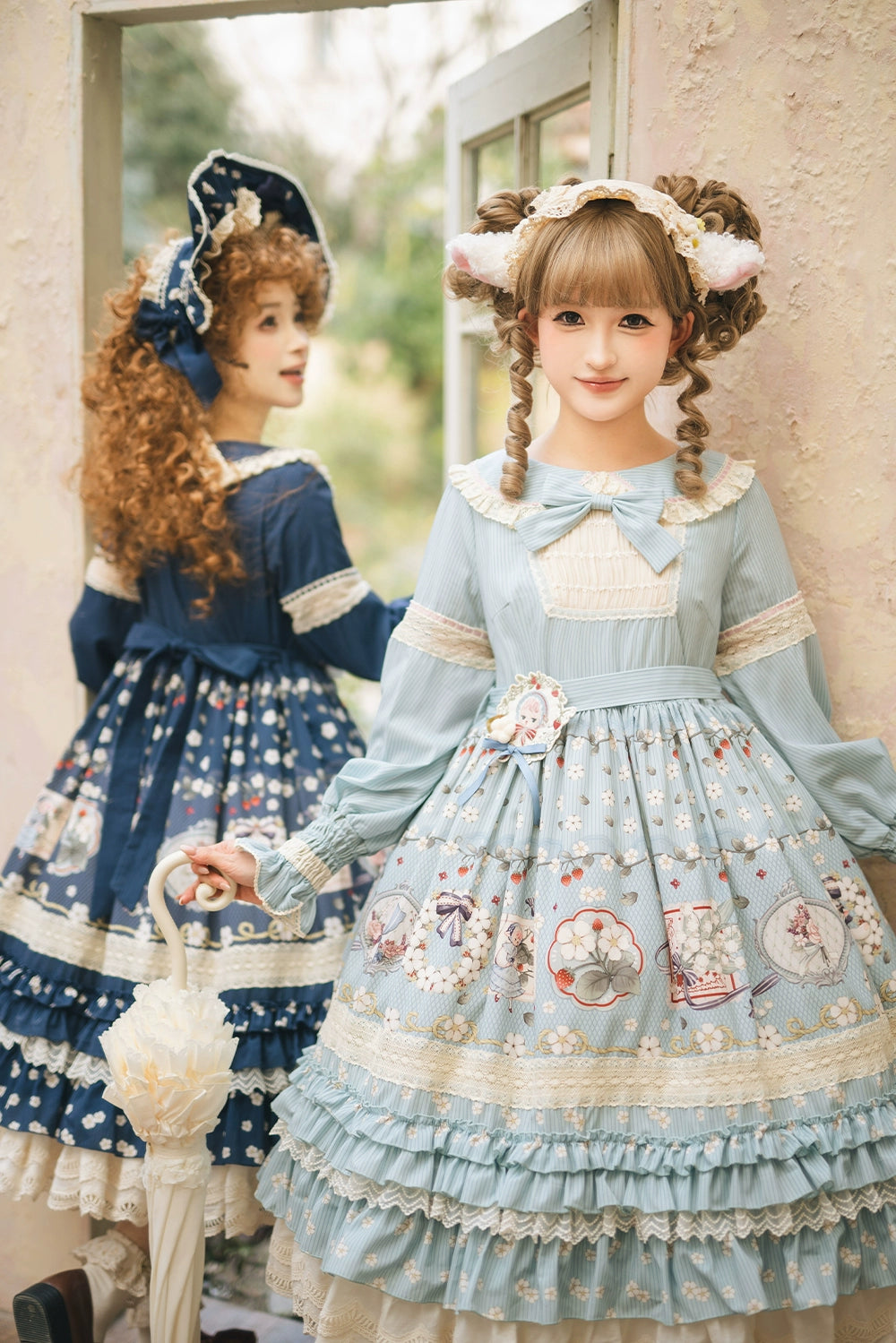 【予約販売】Sweetie Sheep フリルワンピース・プリントタイプ