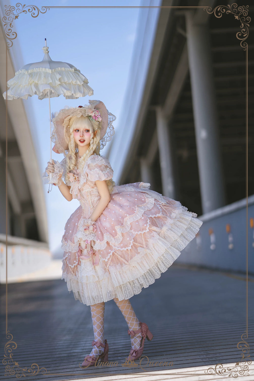 【受注予約9/16まで】Dream Magnifique プリンセスドレス・ショート丈・ピンク