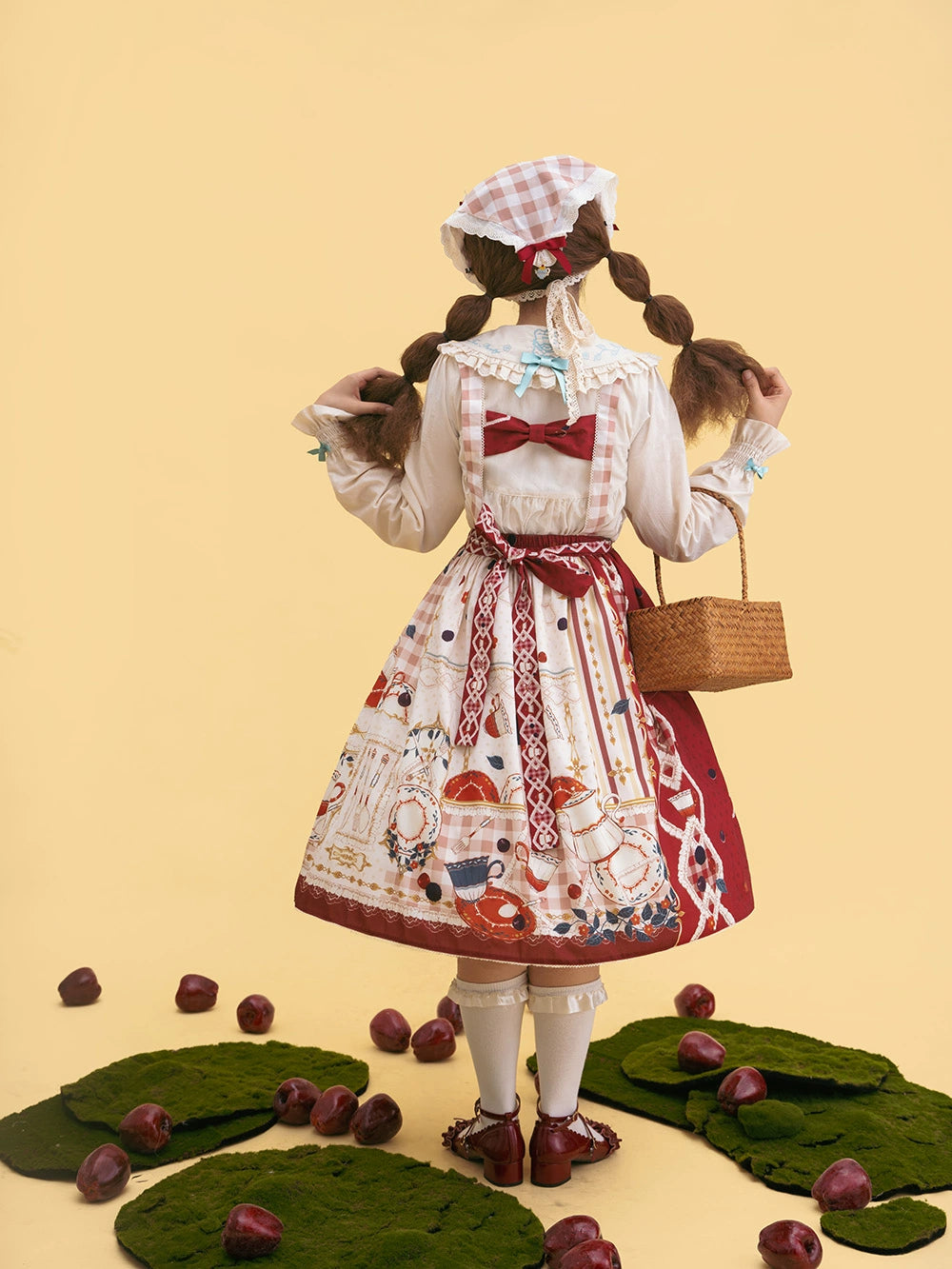 [Sales period ended] Picnic Tea Party 2way overall skirt