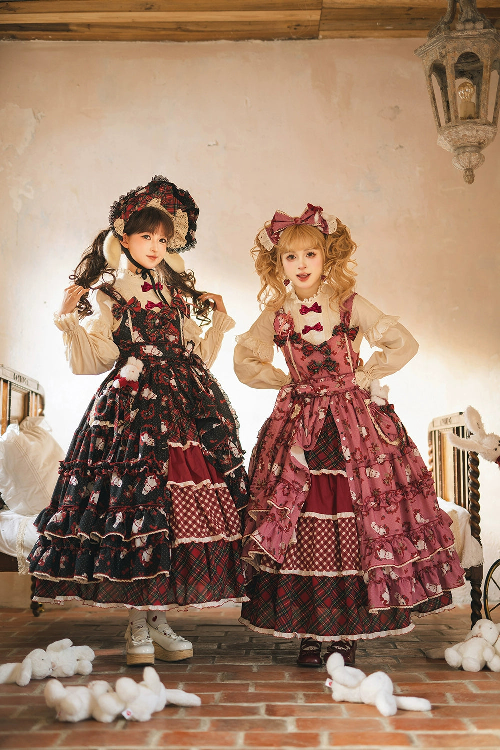 【予約販売】Sweet Berry Rabbit ティアードスカート
